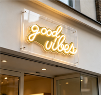 Letrero Comercial de Neón Personalizado Premium, Letrero de Neón Personalizado, Letrero Publicitario Acrílico para Decoración de Bodas y Fiestas