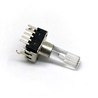 Potentiomètre E12 Encodeur Audio 5 Broches 15MM 360 Potentiomètre Rotatif EC12 Encodeur Rotatif
