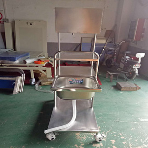 Carrito de Lavado de Cabello Joyful Abundance SLV-E4018, Carro Móvil de Acero Inoxidable para Uso Hospitalario - Product Image 3