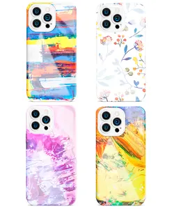 Shockproof PC TPU Thermal Transfer Printing Pattern 2 In 1 Hard Smartphone 3D Sublimation Phone Case For iPhone Cover