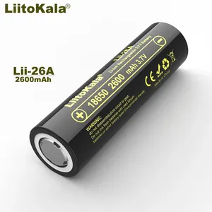 LiitoKala Lii-26A Li-ion 3.7V/4.2V 2600mAh 18650 có thể sạc lại pin Lithium Ion pin