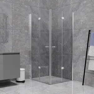 Divisorio scorrevole per porta in vetro temperato per pareti in vetro doccia bagno ufficio