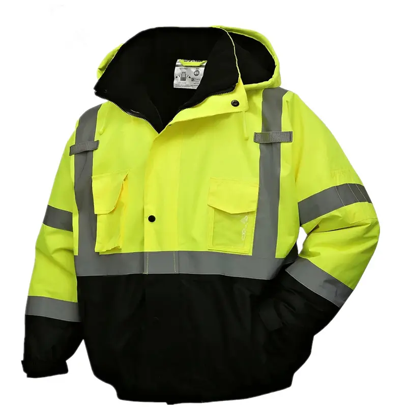 Высокая видимость, защитная Рабочая парка, светоотражающая Рабочая куртка Carhaett с водонепроницаемой рабочей одеждой, Европейская