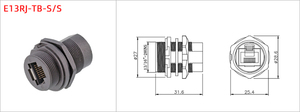 Waterdichte CAT6/CAT5E/CAT5 Connector, Ethernet Lan Kabel Connector Panel Mount <span class=keywords><strong>RJ45</strong></span>, Oem - Product Image 5