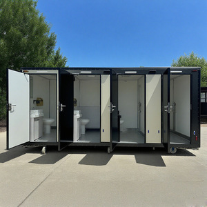 Remorques de toilettes mobiles de luxe fabriquées en Chine en 2025, toilettes portables, douches, remorques à vendre - Product Image 4