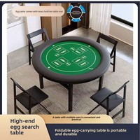 Nouvelle table de poker pliable minimaliste moderne Gua Dang avec chaise intégrée, plateau en panneau artificiel, pour club, Texas Hold'em, Mahjong
