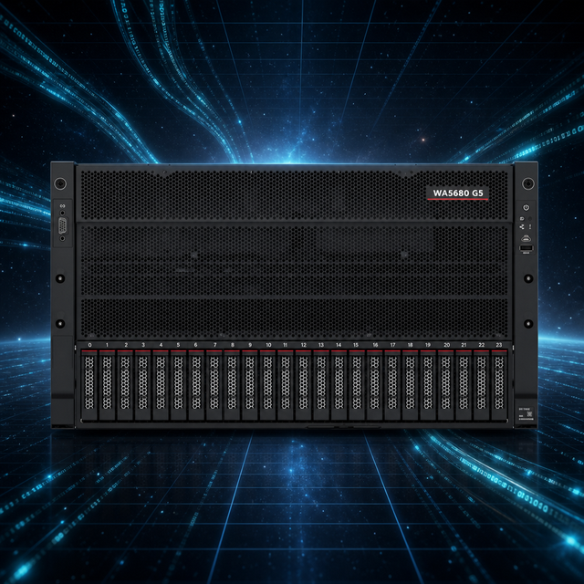 WA5680 G5 6U AI Server GPU Computing Deep Learning Training Data Center Application Tested