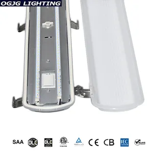 أضواء مضيئة ثلاثية الأضواء CE CB DLC حساس ثلاثي الأضواء مثبتة بمصابيح Led 600 مم 1200 مم 20 وات 40 وات IP65