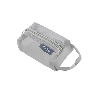 PuYu Mesh Coin Purse Transparent <b>Small</b> Storage <b>Bag</b> Portable Key Card Holder Travel Organizer White <b>Black</b> Gray - Product Image 5