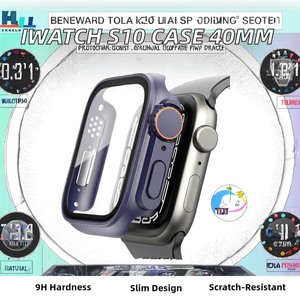 Protector de Pantalla de Vidrio Templado Ultrafino HD para <span class=keywords><strong>Apple</strong></span> <span class=keywords><strong>Watch</strong></span> de 40 mm, Carcasa para Reloj Inteligente IWatch S10 SE <span class=keywords><strong>SE2</strong></span>, Dureza 9H, Radio 2.5D - Product Image 2