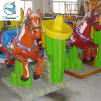 CLIN D'OEIL équipement D'amusement de fibre de verre balançoire cheval manèges de kiddie à vendre