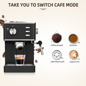 เครื่องชงกาแฟ PANCERKA 2-in-1 สำหรับโรงแรมและครัวเรือน เครื่องทำเอสเพรสโซกึ่งอัตโนมัติ แรงดันสูง 19 บาร์ - Product Image 1