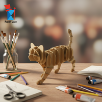 Puzzle 3D éducatif en papier Paper Jazz CS158 à faire soi-même, avec moins de 50 pièces, pour les enfants de 5 ans et plus (y compris les 5 à 7 ans), décoration d'intérieur