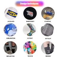 Chaussettes de sport antidérapantes personnalisées de haute qualité pour hommes, idéales pour le football et le soccer, avec motif numérique, pour le printemps