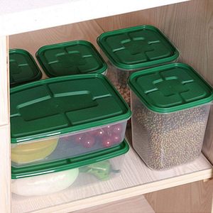 Juego de Recipientes de Plástico para Alimentos con Tapas, 17 Piezas, Libres de BPA, Caja de Almacenamiento Personalizada para Cocina, Recipiente Transparente para Alimentos - Product Image 2