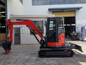 Motor de alta calidad 3,5 T 4 Ton Mini Excavadora con cabina AC excavadora de movimiento de tierras - Product Image 5