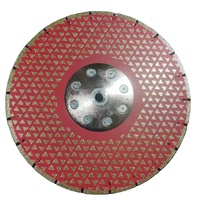 Disque diamanté électroplaqué professionnel de 230 mm (9 pouces) à bride pour découpe à sec/humide du marbre, accessoires industriels OEM pour meuleuse d'angle