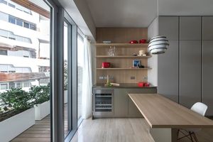 Gabinetes de Cocina Sencillos y Modernos, Tamaño Pequeño para Apartamento, de Madera, con 15 Años de Experiencia - Product Image 3