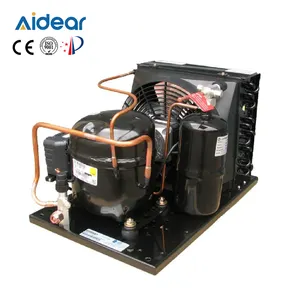 Compressor de ar com 240v aidear, unidade condensadora monofásica para caminhada na refrigeração