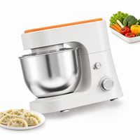 Batidora Amasadora de Pedestal con Cabezal Inclinable de 6 Velocidades Ajustables, 600W, Tazón de Acero Inoxidable de 4L, Directo de Fábrica OEM ODM, para Estudio de Repostería
