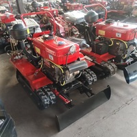 Vente flash : Tracteur chenillé électrique télécommandé pour les rizières, avec roue de désherbage et créateur de buttes