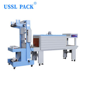 TF-6540SA + BS-5540M PVC PE Film Wärme schrumpf hülse Schneid flasche Schrumpf versiegelung maschine - Product Image 2