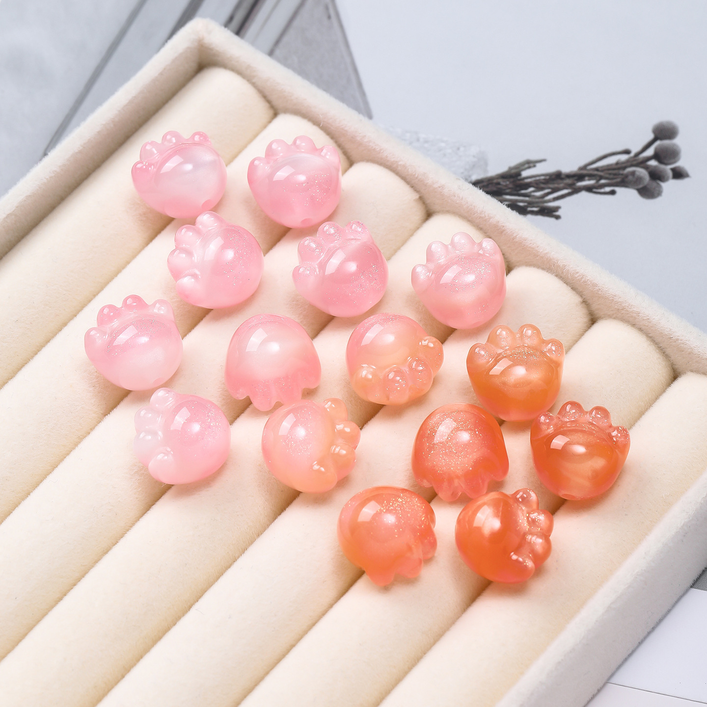 Le rose devient orange
