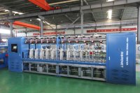 Petite machine à torsion de fil lourd à grande vitesse 25 broches pour textile PP Nylon HDPE plastique fil d'enroulement de filament Twister