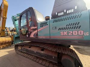 Excavatrice d'occasion Kobelco SK200 de taille moyenne, système hydraulique bien testé, faible nombre d'heures de fonctionnement, inspection complète, prête pour l'expédition mondiale - Product Image 1