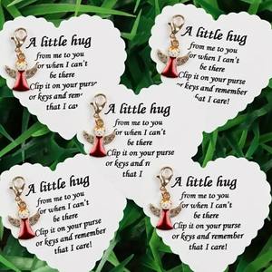 Porte-clés Ailes d'Ange en Métal Thème Rédemption Cœur d'Ange, Souvenir pour Activités Religieuses, Pendentif pour Téléphone Portable - Vente Chaude - Product Image 2