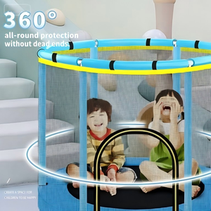 Trampolín Infantil de Polipropileno de <span class=keywords><strong>1.4</strong></span> <span class=keywords><strong>M</strong></span> con Anillo de Seguridad en Forma de U y Red Protectora para Niños y Niñas - Product Image 6
