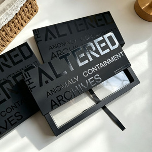 Custom Logo Luxury Black Matte <b>Magnetic</b> <b>Gift</b> <b>Box</b> with Ribbon Spot UV Rigid Folding Packaging <b>Box</b> For Jewelry - Product Image 6