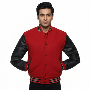 Veste universitaire brodée sur mesure de haute qualité pour hommes, veste de baseball universitaire pour hommes - Product Image 1