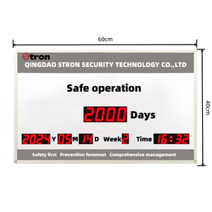 工場供給 無傷害日 サイン 新デザイン デジタル電子日数カウンター 安全スコアボード - Product Image 1