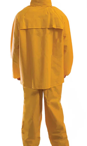 Heavy Duty Yellow Polyvinyl Chloride Polyester <b>Poncho</b> Outdoor Hiking Mining Construction Long Lasting Thick Rain <b>Poncho</b> Custom L - Product Image 4