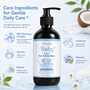 Fragrance Free Baby 2 In 1 Hair Body <b>Wash</b> <b>Soap</b> Free Sulfate Free Mild Shampoo Gel For Sensitive Delicate Skin Daily Care <b>wash</b> - Product Image 4