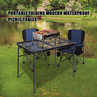 Table de camping pliante en alliage d'aluminium moderne et stable, personnalisable en usine, légère et portable pour les voyages et les pique-niques en extérieur