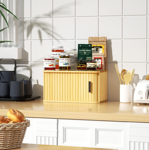 Amazon hot seller eco-friendly kicthcen bamboo box for bread storage