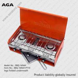 BBQ-169AH-PT10, <span class=keywords><strong>estufa</strong></span> de acampada de tres quemadores con parrilla - Product Image 3