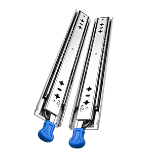 Rails coulissants robustes de 53 mm de large, de qualité industrielle, avec verrous, pour utilisation dans les tiroirs d'armoires - Product Image 3