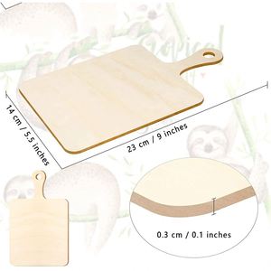 Planche à découper en bois artisanale de Noël en gros, palette en bois vierge pour peinture DIY et décoration intérieure, livraison directe - Product Image 3