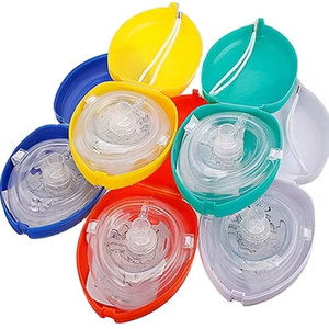 Vendita all'ingrosso della fabbrica di ventilazione per adulti Cpr maschera di salvataggio CustomizableAdult CPR viso Cpr maschera con borsa rossa - Product Image 1