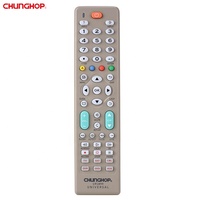 UR1899 pour télécommande universelle 6 en 1 TV SAT DVD DVR AUX CBL en plastique à code fixe portée 20m infrarouge