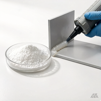 Sílice Pirogénica Hidrófila (Dióxido de Silicio) HP210m/g BET, 99.8% de Pureza, Polvo Blanco Nano, Grado Industrial, 10kg/bolsa