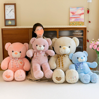 Jouet pour la Saint-Valentin, animaux en peluche doux et confortables, grand ours en peluche, personnalisation acceptable, ours en peluche