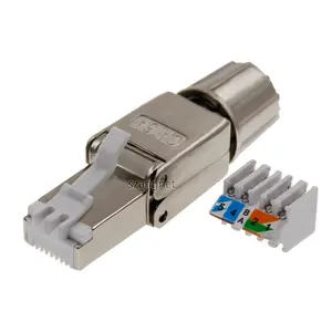 Conector ftp cat6a cat7 rj45 sem ferramentas, preço de fábrica