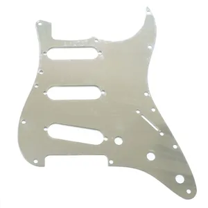 En çok satan 0.3mm alüminyum DIY elektrik gitar Shiled Pickguard ST koruyucu guard fit SSS gitar için