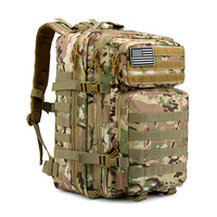 Sac à dos tactique de fitness imperméable Oxford de grande capacité 45L, sac à dos tactique de randonnée de qualité supérieure Molle