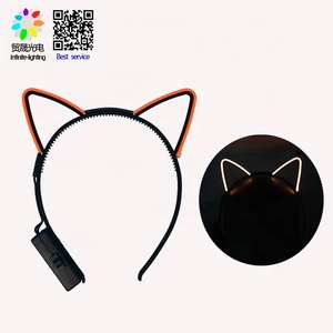 Venta caliente lindo encantador gato de los niños <span class=keywords><strong>EL</strong></span> Led luz divertido diademas - Product Image 4