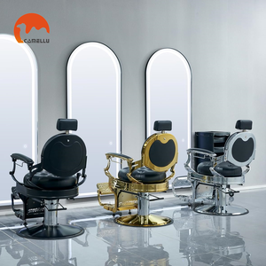 Ghế salon đen cổ điển dành cho tiệm cắt tóc, ghế làm tóc có thể ngả lưng cho khu vực cắt tóc, ghế cắt tóc chịu lực cao dành cho nam giới - Product Image 3